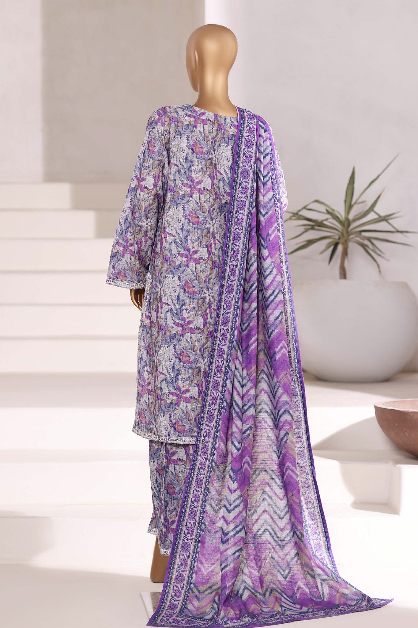 Sada Bahar Stitched 3 Piece Emb Khaddar Fall Collection'2025-EMB-6847-Multi