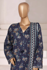 Sada Bahar Stitched 3 Piece Emb Khaddar Fall Collection'2025-EMB-6851-Navy Blue