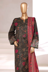 Malika By Sada Bahar Stitched 3 Piece Khaddar Vol-02 Collection'2025-MK-6853-Kai Green