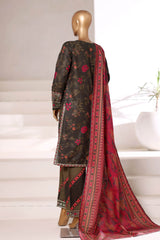 Malika By Sada Bahar Stitched 3 Piece Khaddar Vol-02 Collection'2025-MK-6853-Kai Green