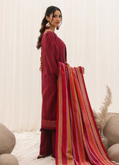 Zlooms 3 Pc Yarn Dyed Unstitched Suit - ZL25-C10-06