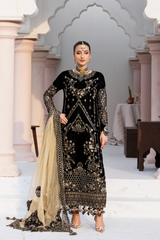 Andaz e Makhmal By Zebtan Unstitched 3 Piece Luxury Formals Suit-ZAM-10