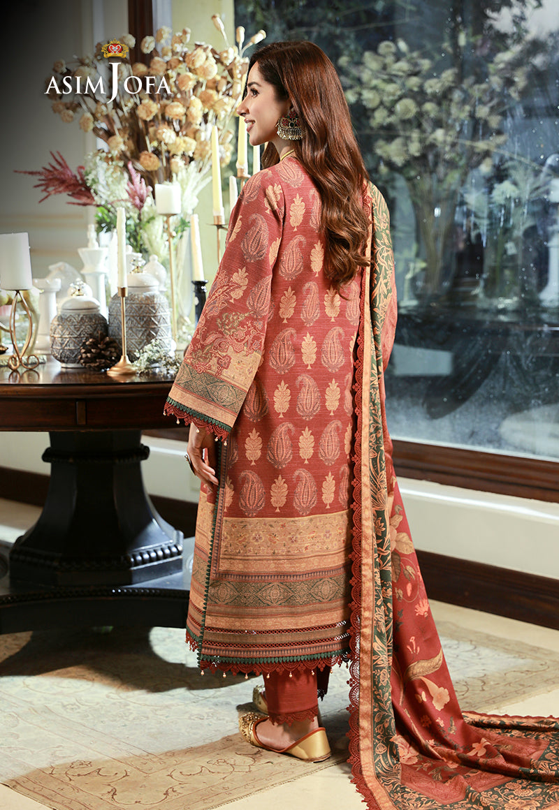 Asim Jofa Aira & Asra Pret Ajawp-05 Embroidered Karandi Stitched 3 Pcs