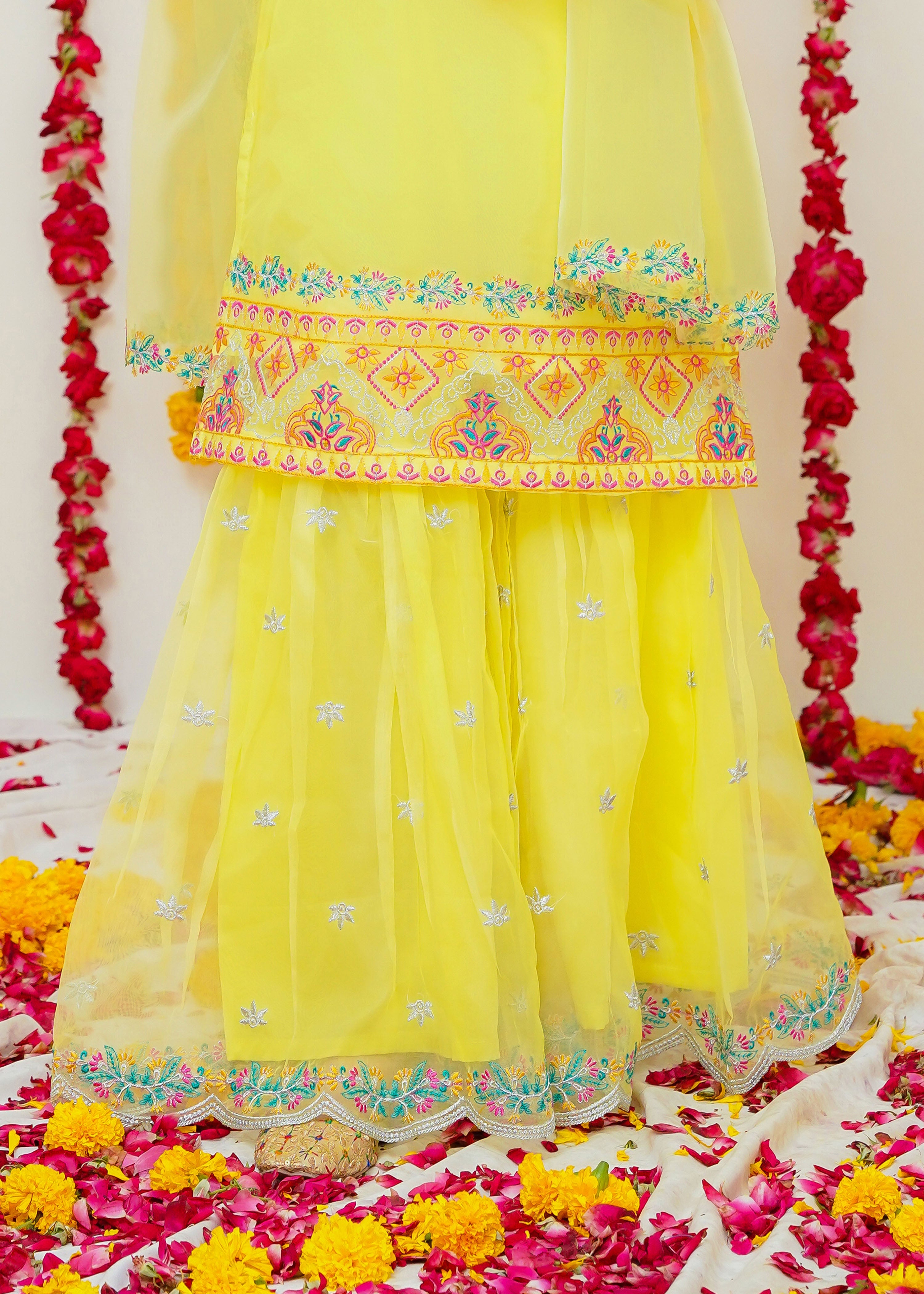 Modest Stitched 3 Piece Kids Formals Collection'2024-Hareem