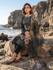 Dr Print 18 By Dr Haris Unstitched 3 Piece Lawn Suit-DPR-0153