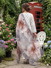 Dr Print 17 By Dr Haris Unstitched 3 Piece Lawn Suit-DPR-0160