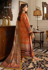 Asim Jofa Aira & Asra Pret Ajiwp-12 Embroidered Khaddar Stitched 3 Pcs