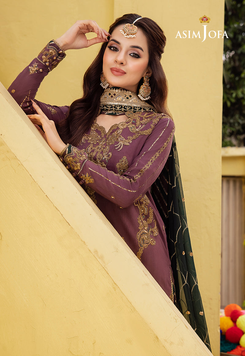Asim Jofa Abresham '23 Ajab-17 Embroidered Lawn Silk 3 Pcs