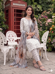 Dr Print 17 By Dr Haris Unstitched 3 Piece Lawn Suit-DPR-0160