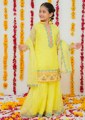 Modest Stitched 3 Piece Kids Formals Collection'2024-Hareem