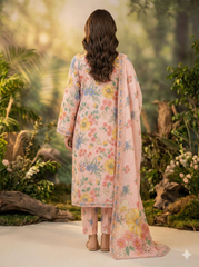 Dr Haris Unstitched 3 Piece Printed  Lawn Vol-03 Suit-DRP-026