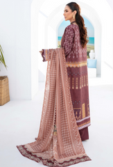 Saira Bano By Humdum Unstitched 3 Piece Emb Lawn Collection'2024