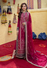 Asim Jofa Abresham '23 Ajab-12 Embroidered Lawn Silk 3 Pcs