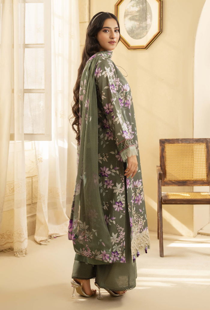 Senora By Humdum Stitched 3 Piece Emb Printed Lawn Collection'2025-D-06