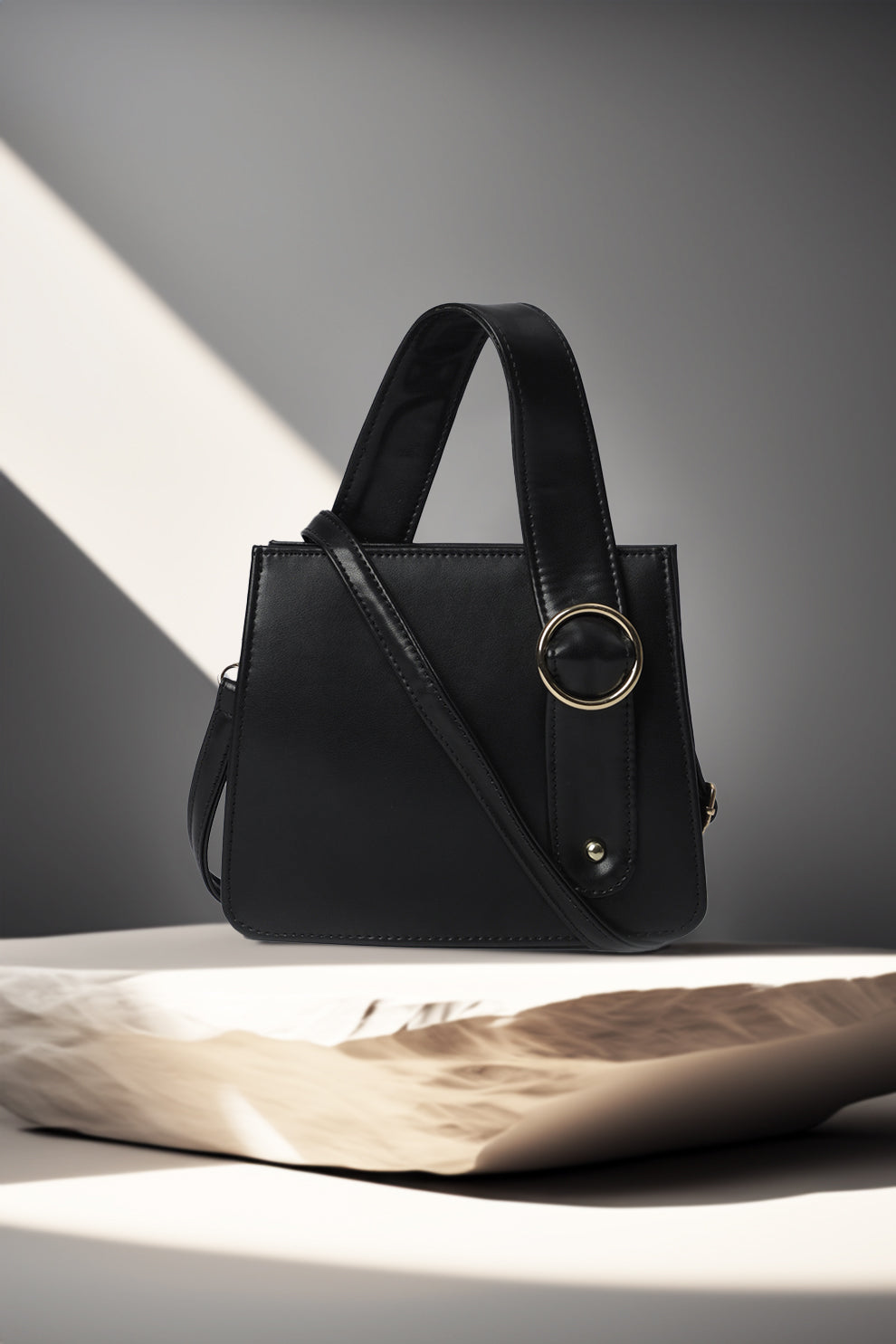 Best Trendy Ring Handbag Black