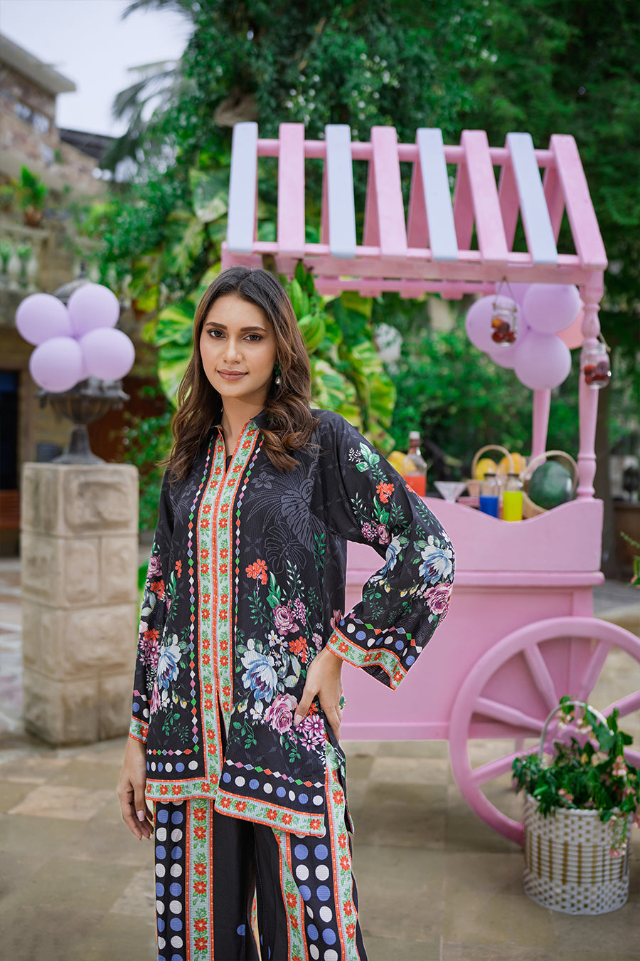 Sip N Style by Opole Stitched 2 Piece Summer Collection'2025-Midnight Sangria