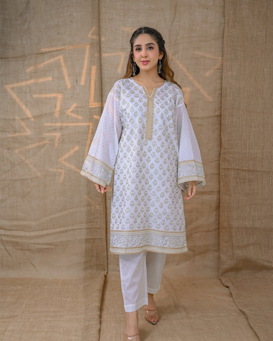 Ayla Studio Stitched Luxury Collection'2025-Asbp-105 Dobby Spring 2Pcs