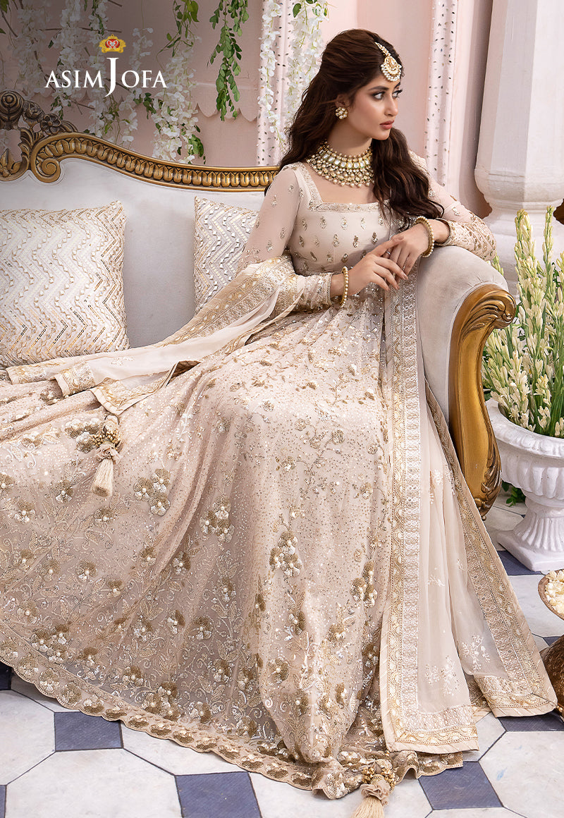 Asim Jofa Designers Limited Edition Ajccd-02 Embroidered Chiffon Stitched 3 Pcs