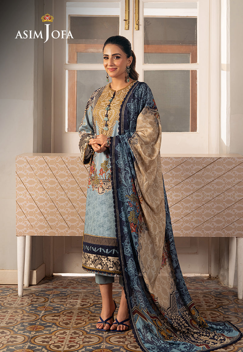 Asim Jofa Aira & Asra Pret Ajarp-27 Printed Lawn Stitched 3 Pcs