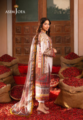 Asim Jofa Aira Summer Prints Ajar-06 Embroidered Dobby 3 Pcs