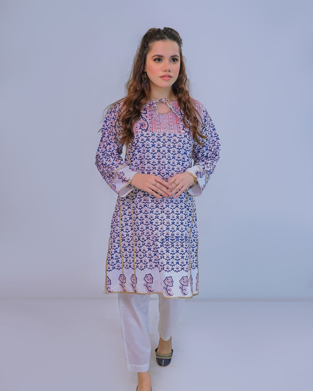 Ayla Studio Stitched Luxury Collection'2025-Asbp- 102 Dobby Spring 2Pcs
