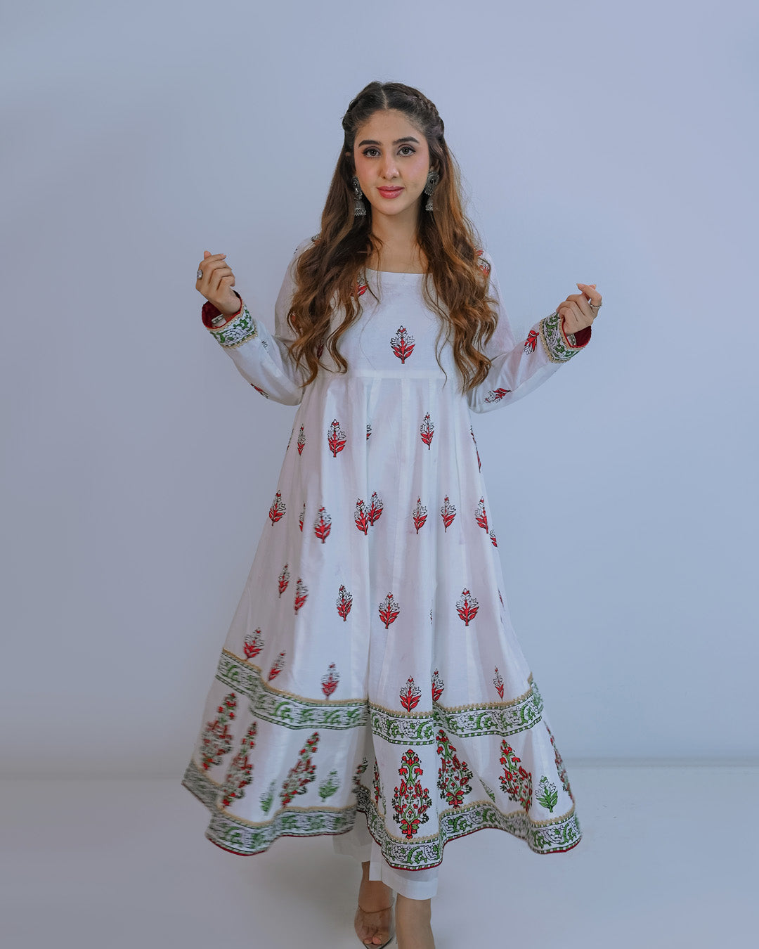 Ayla Studio Stitched Luxury Collection'2025-Asbp- 101 Dobby Spring 3Pcs