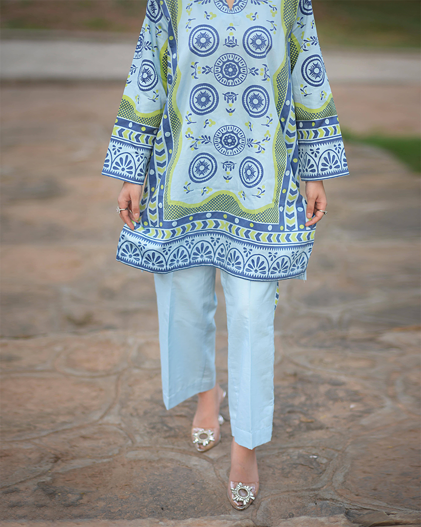 Urban Cut 2 Piece Cotton Printed Co- Ord Set