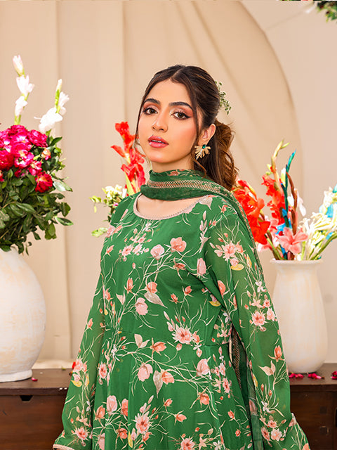 Rang E Bahar By Nazmina Formals Collection'2025-Verte Floraison (FRT-105)