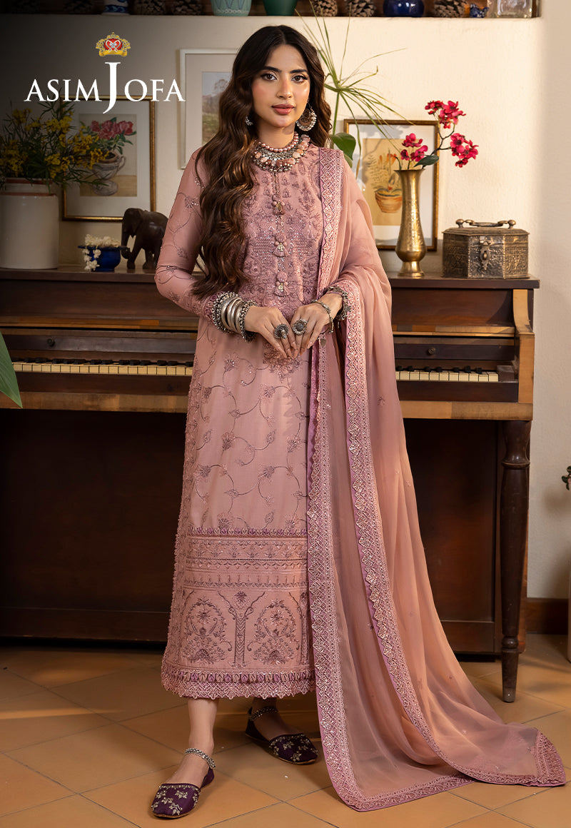 Asim Jofa Designers Limited Edition Ajswd-01 Embroidered Stitched 3 Pcs