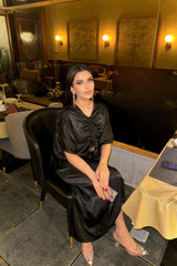 Allechant By Manahils Stitched Formals-velvet silk kaftan