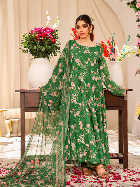 Rang E Bahar By Nazmina Formals Collection'2025-Verte Floraison (FRT-105)