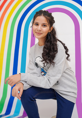 Terry Printed Sweatshirt - Wear Ochre