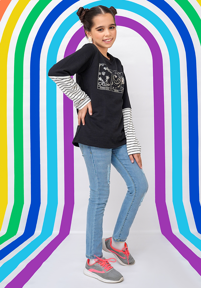 Terry Printed T-Shirt - Wear Ochre