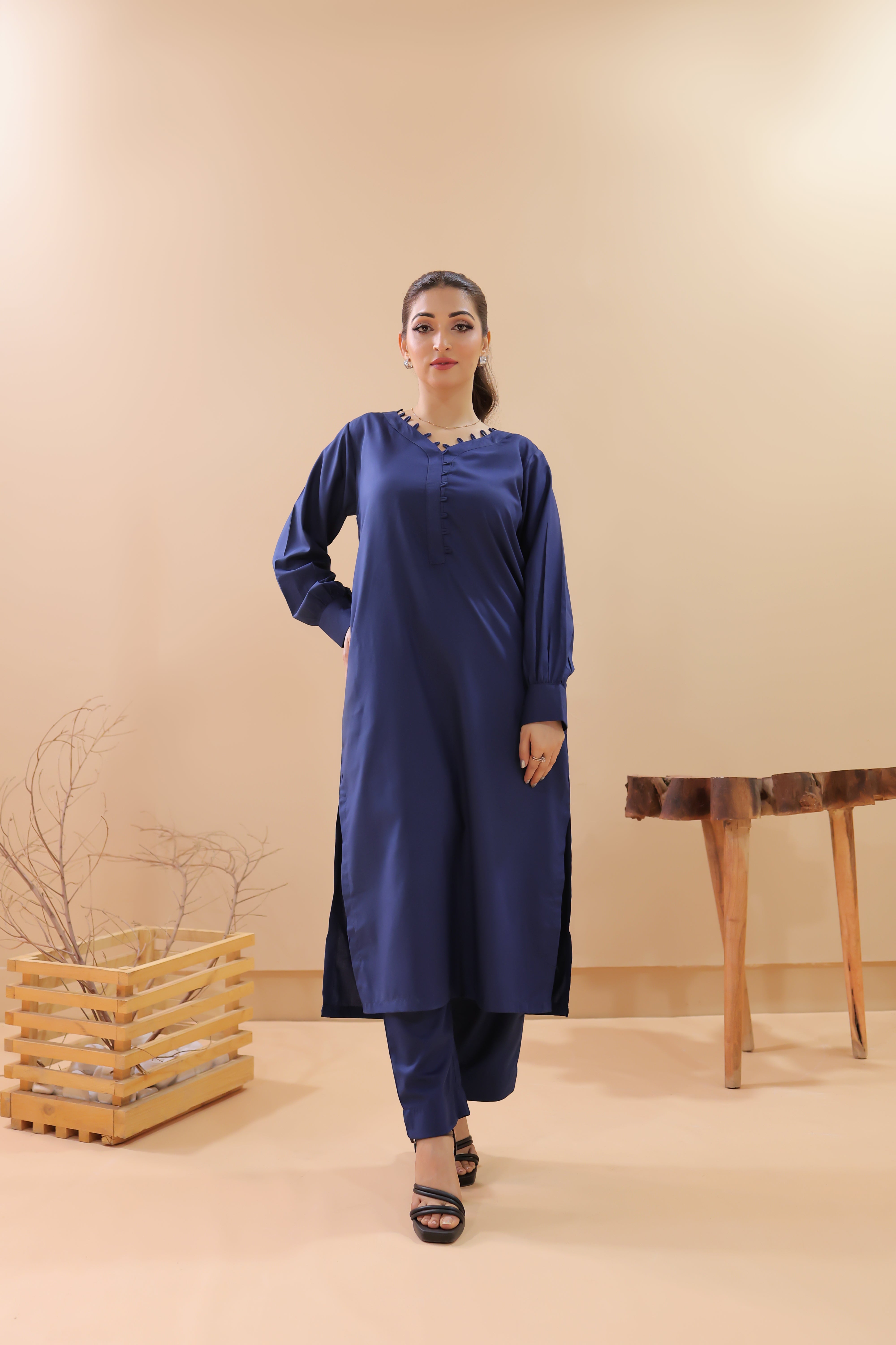 TNG Wania Co-Ord Set (Electric Blue) Collection'2024