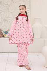 Guldasta By Shanzey Stitched 3 Piece Printed Cotton Suit-SHK-7006-Pink