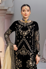Andaz e Makhmal By Zebtan Unstitched 3 Piece Luxury Formals Suit-ZAM-10