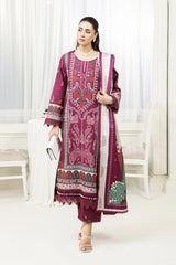 Meerak 3 Piece Emb Khaddar Suit-Whisper