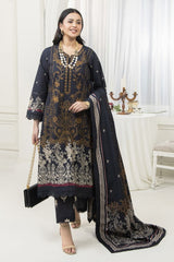 Meerak 3 Piece Emb Khaddar Suit-Grace