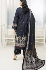 Meerak 3 Piece Emb Khaddar Suit-Grace