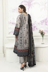 Meerak 3 Piece Emb Khaddar Suit-Mirage