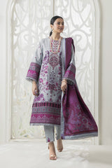 Meerak 3 Piece Emb Khaddar Suit-Nirvana