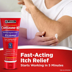 Cortizone-10 Intensive Healing Eczema Relief Lotion For Dry And Itchy Skin - 3.5Oz