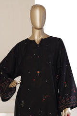 Sada Bahar Stitched 3 Piece Summer Kaftaan Suit-PR-721 BLACK