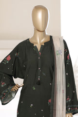 Sada Bahar Stitched 3 Piece Summer Kaftaan Suit-PR-723 K.GREEN