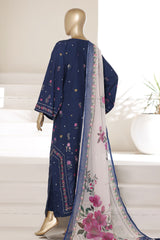 Sada Bahar Stitched 3 Piece Summer Kaftaan Suit-PR-724 BLUE