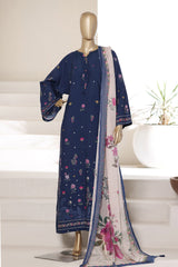 Sada Bahar Stitched 3 Piece Summer Kaftaan Suit-PR-724 BLUE