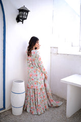 TAD MINT GREEN GHARARA