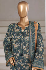 Sada Bahar Stitched 3 Piece Khaddar With Shimmer Vol-02 Collection'2025-KP-PR-7544-Sea Green