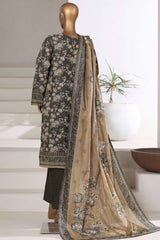 Sada Bahar Stitched 3 Piece Khaddar With Shimmer Collection'2025-KD-PR-7534-Kai Green