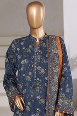 Sada Bahar Stitched 3 Piece Khaddar With Shimmer Vol-02 Collection'2025-KP-PR-7546-Blue